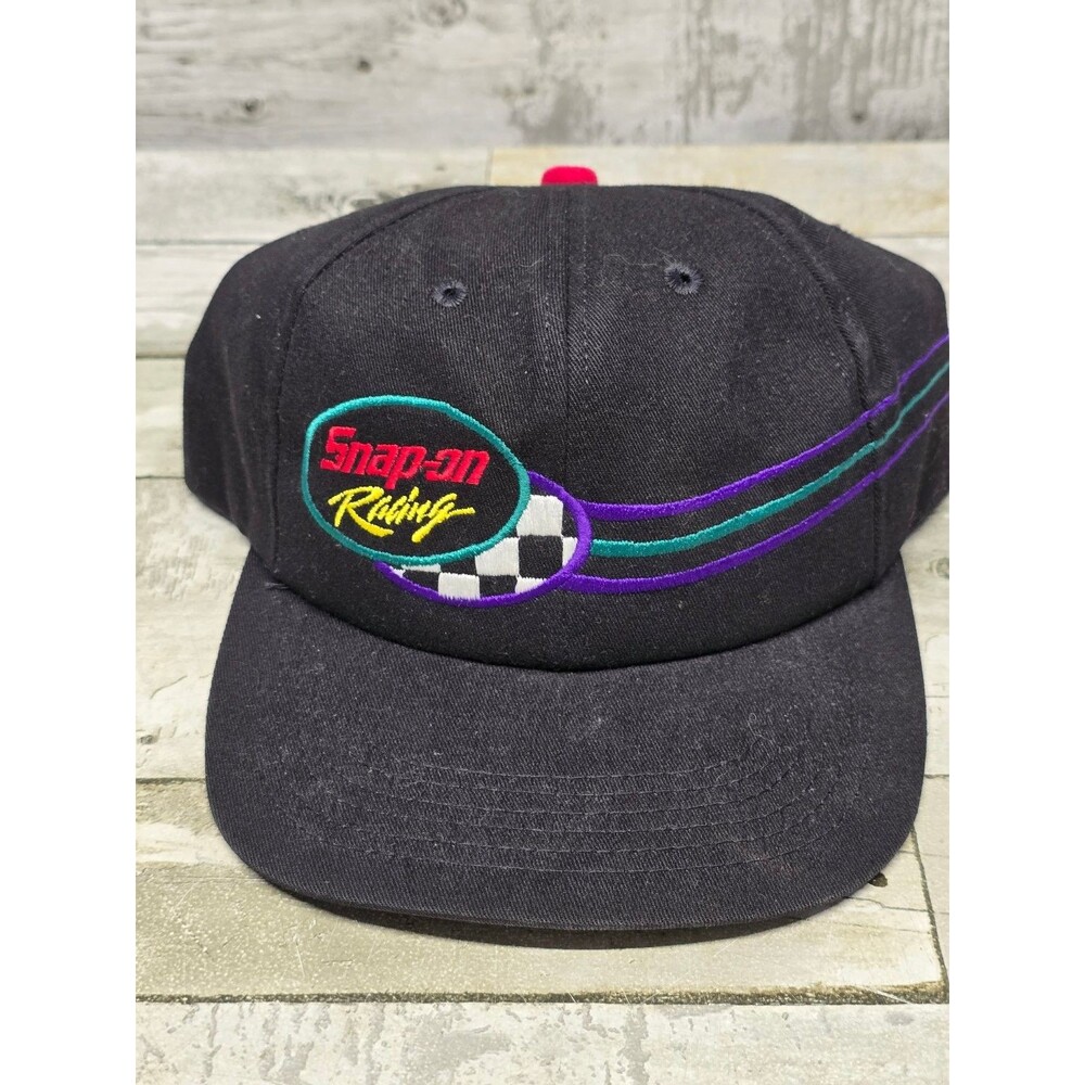 Vintage Snap-on Tools Racing K-Products Baseball Cap Black Adjustable Made USA